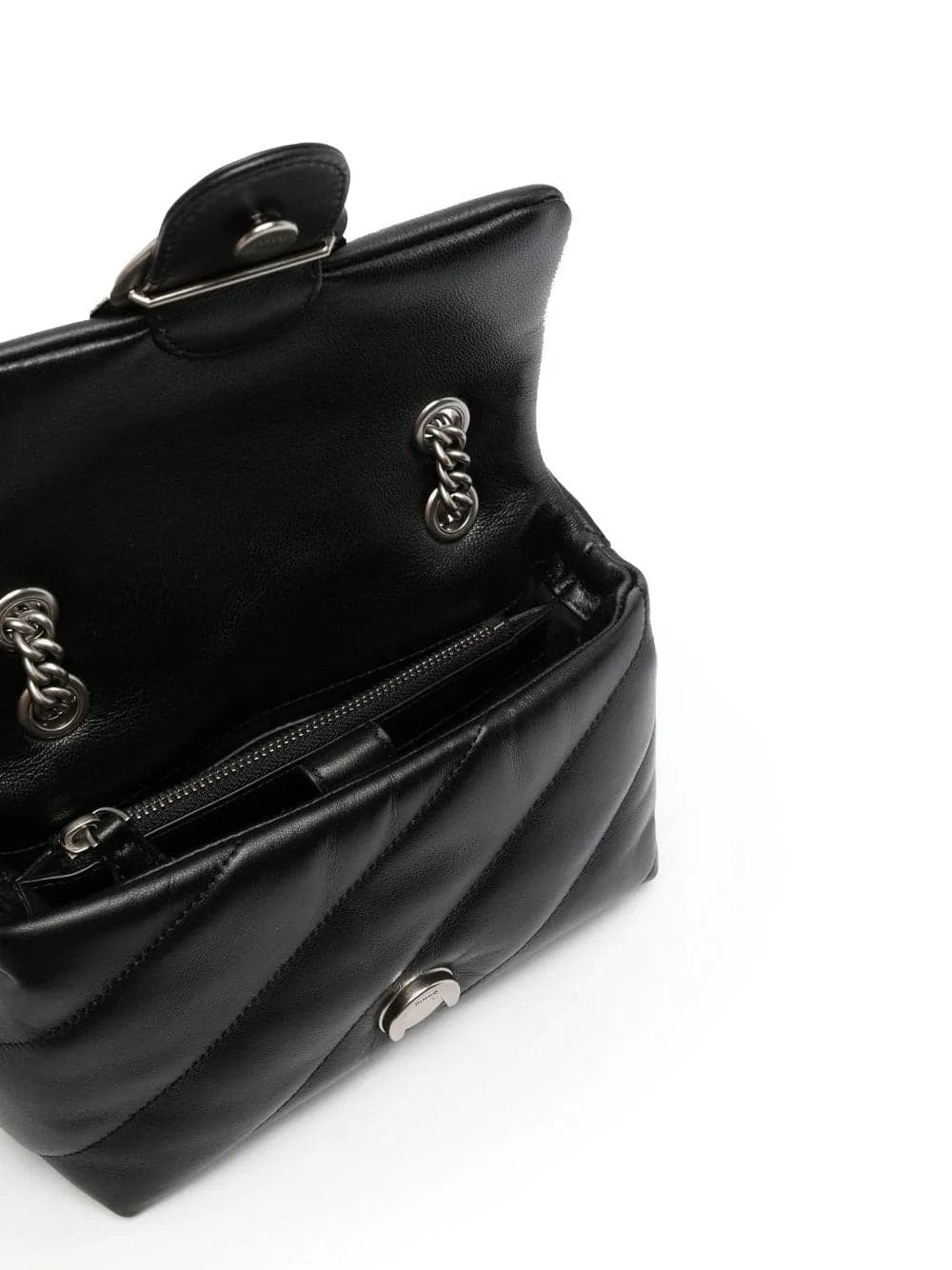 Pinko  - Borsa a Tracolla Love Mini Puff Nera da Donna - 4