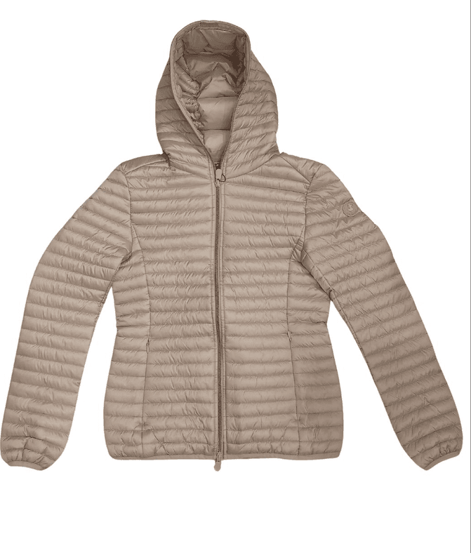 SAVE THE DUCK Giubbotto lungo con cappuccio Donna Save the Duck DAWA Khaki Brown - 2