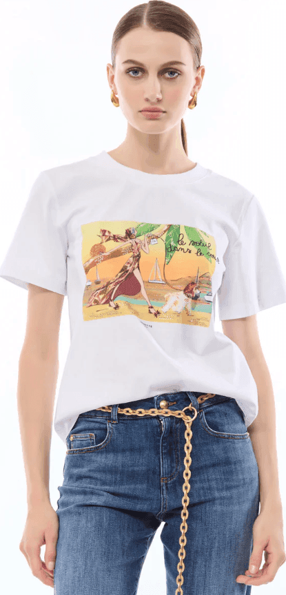 NENETTE t-shirt con stampa donna bianca - 2