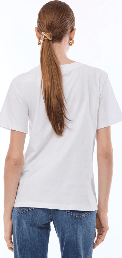 NENETTE t-shirt con stampa donna bianca - 4