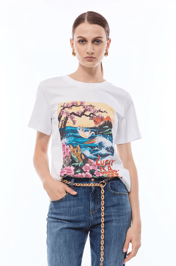 NENETTE t-shirt con stampa donna bianco - 2
