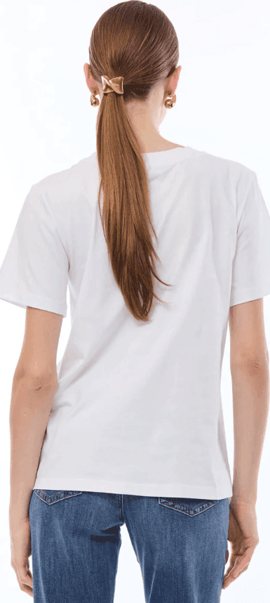 NENETTE t-shirt con stampa donna bianco - 4