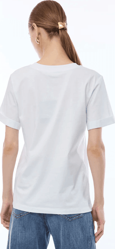 NENETTE t-shirt cuore donna bianco - 4
