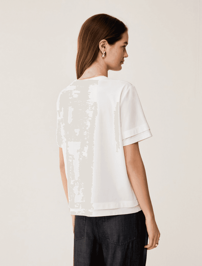 PENNYBLACK t-shirt boxy fit donna bianco - 4