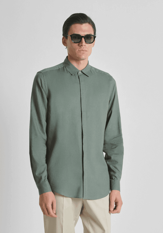Antony Morato camicia regular fit uomo verde agave - 2