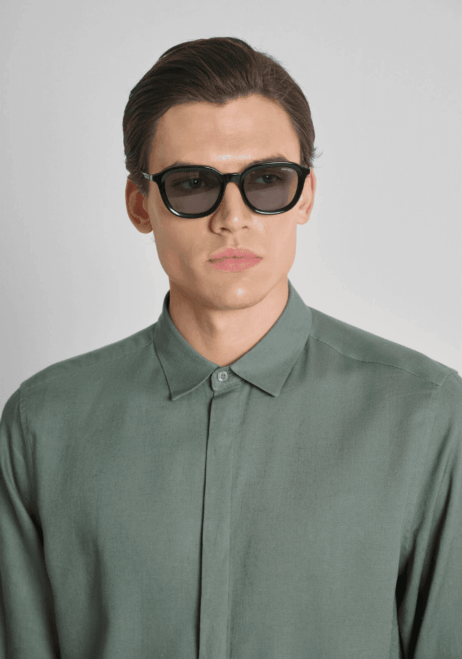 Antony Morato camicia regular fit uomo verde agave - 3