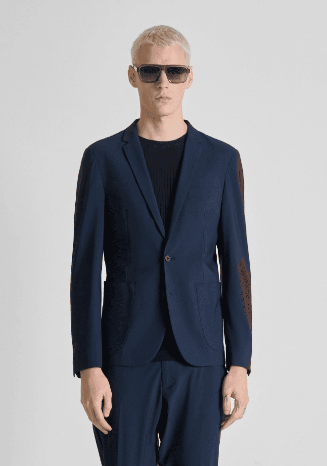 Antony Morato giacca slim fit uomo blue marine - 3