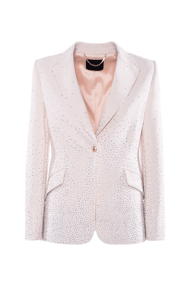 NENETTE giacca con strass donna cipria - 3