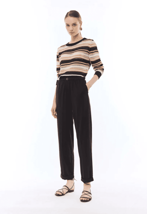 NENETTE pantalone donna nero - 2