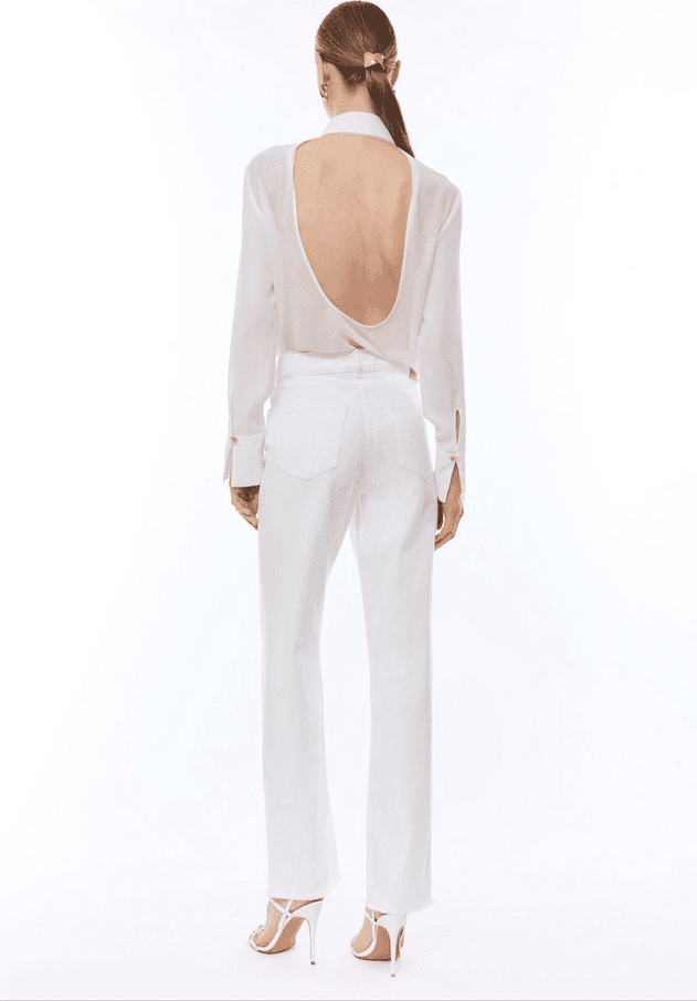 NENETTE pantalone donna avorio - 4