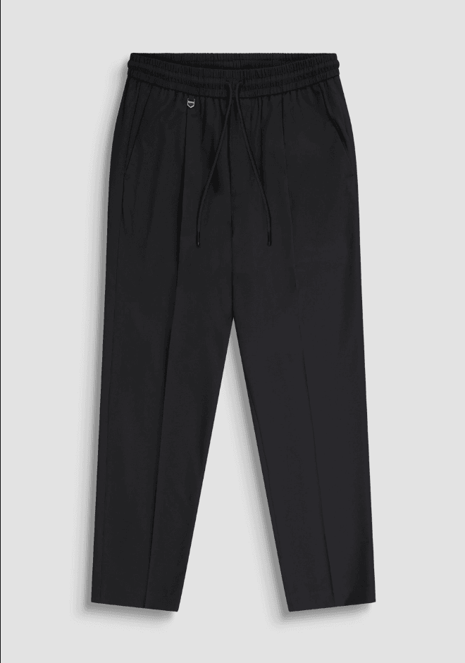 Antony Morato pantalone misto viscosa uomo nero - 3