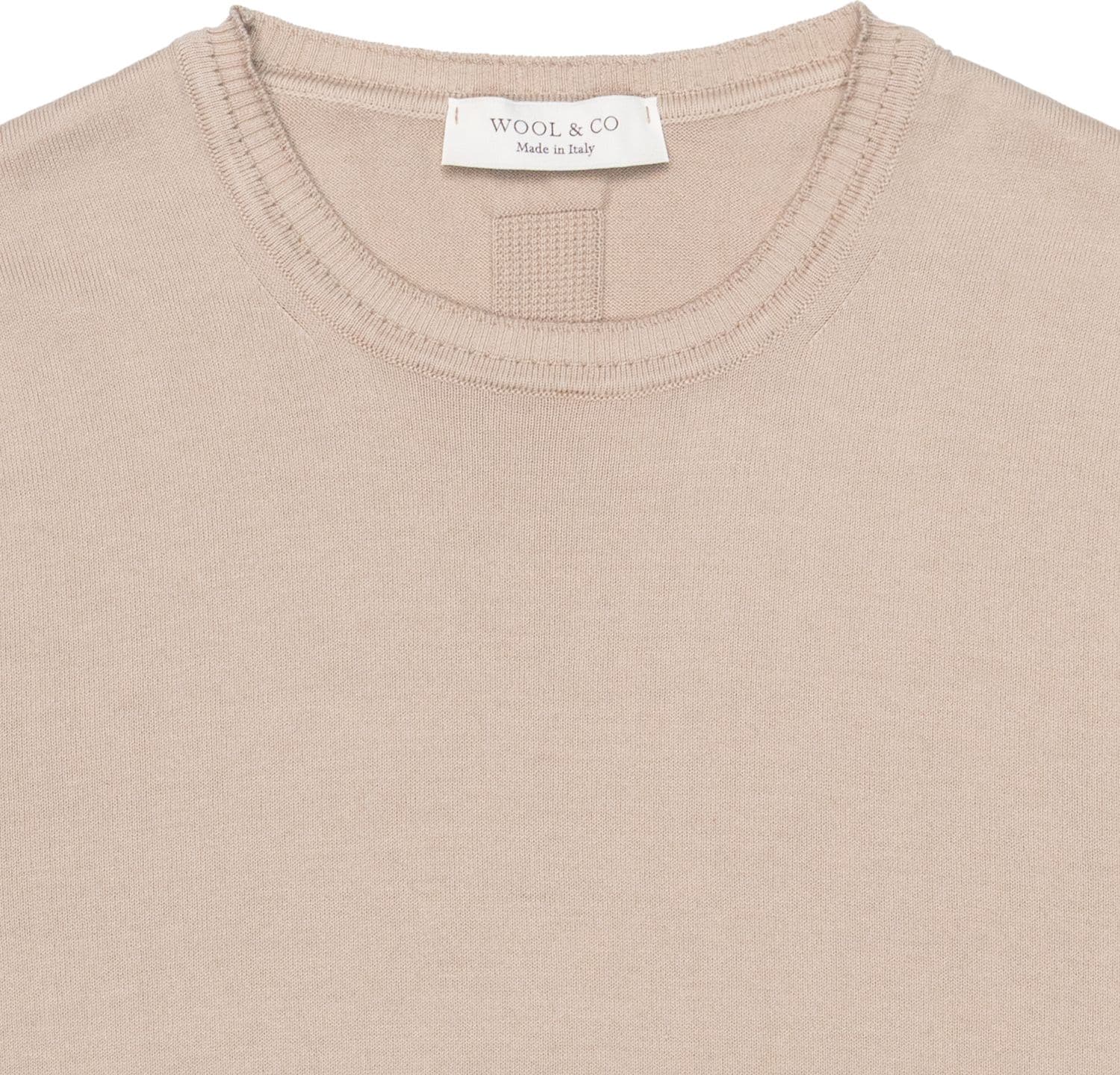 WOOL &amp; CO Maglia MM Uomo Wool &amp; Co Pettinato Corda - 2