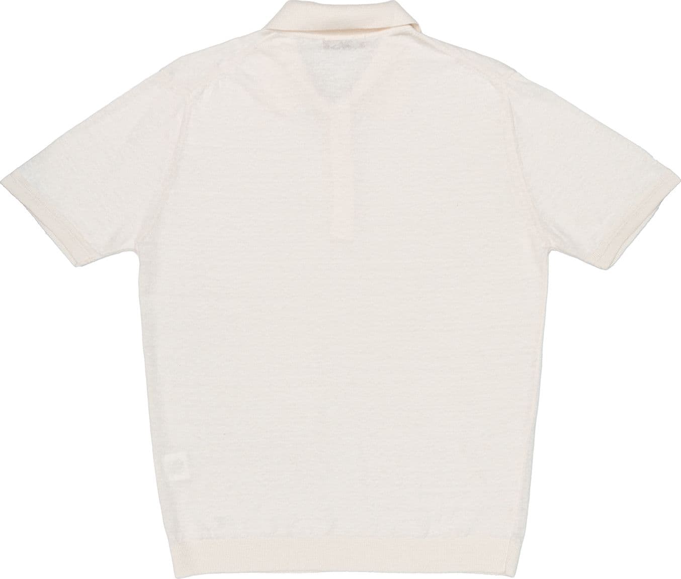 WOOL &amp; CO Polo MM Uomo Wool &amp; Co Pettinato Lino Ecru - 3