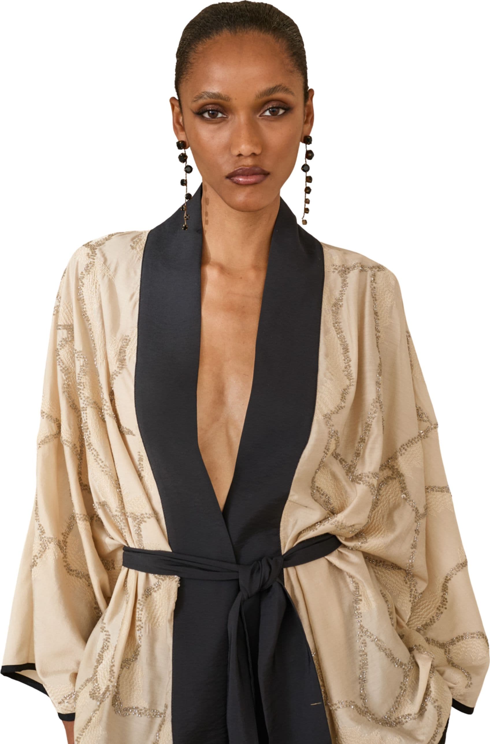 SOUVENIR kimono Donna  collo nero - 2