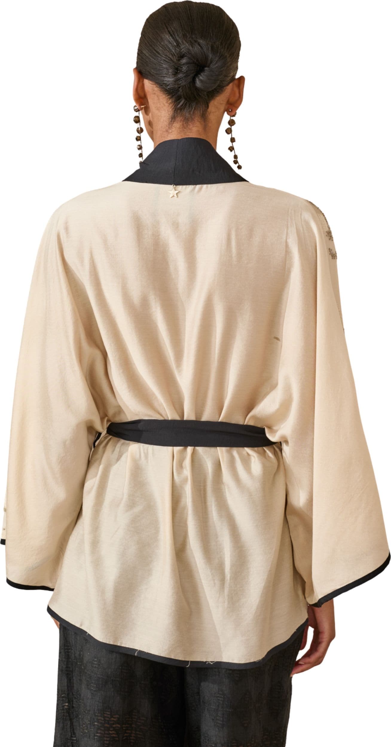 SOUVENIR kimono Donna  collo nero - 3