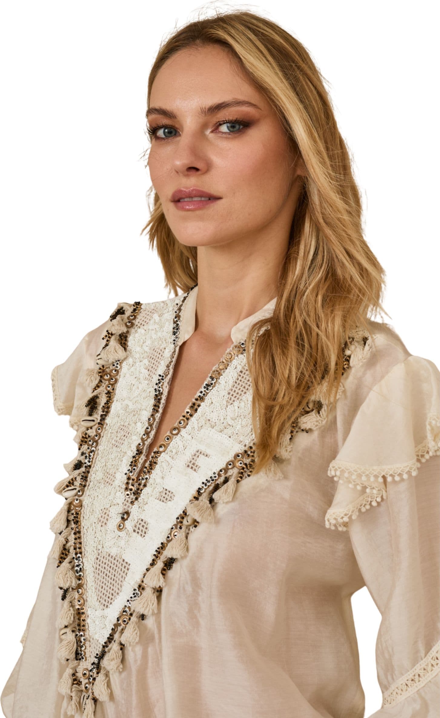 SOUVENIR blusa Donna  scollo ricamato - 2