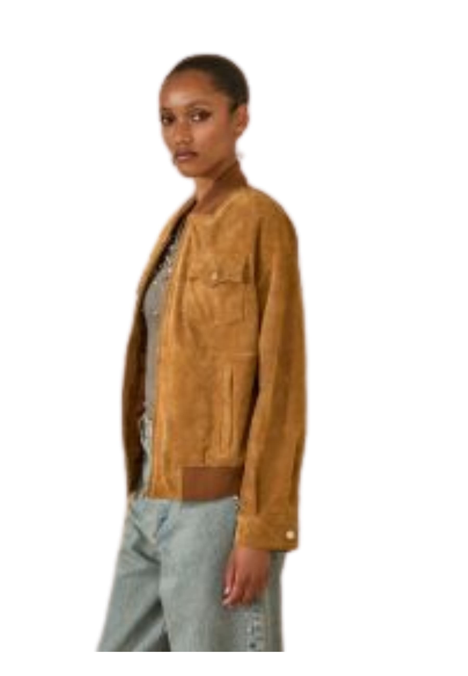 SOUVENIR bomber Donna  in pelle effetto renna - 4