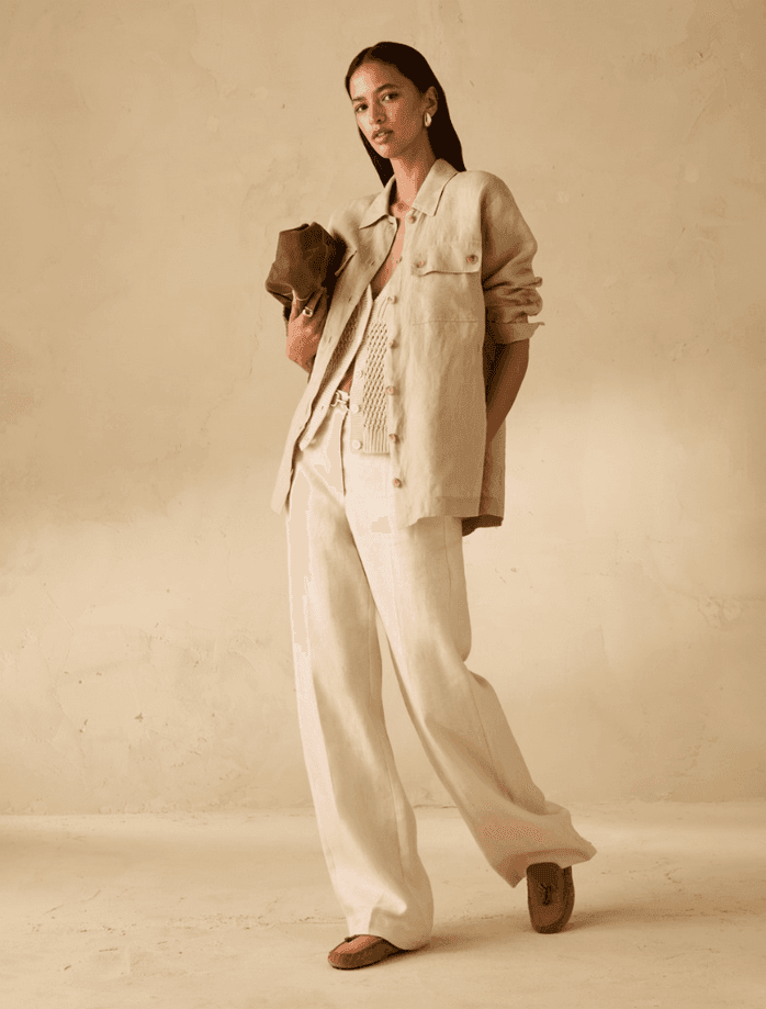PENNYBLACK pantaloni ampi donna bianco lana - 6