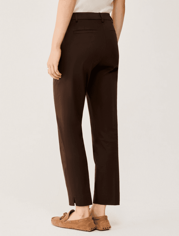 PENNYBLACK pantalone in raso donna cioccolato - 4