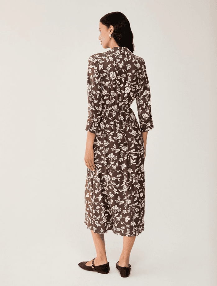 PENNYBLACK abito donna in twill cioccolato - 5
