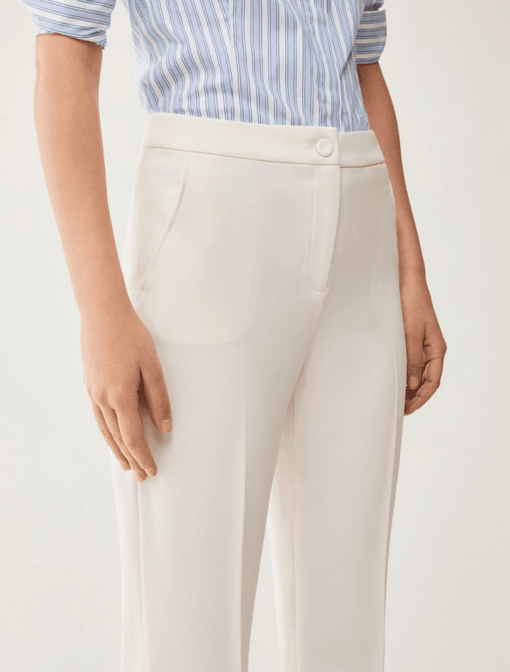 PENNYBLACK pantalone in cady donna avorio - 3