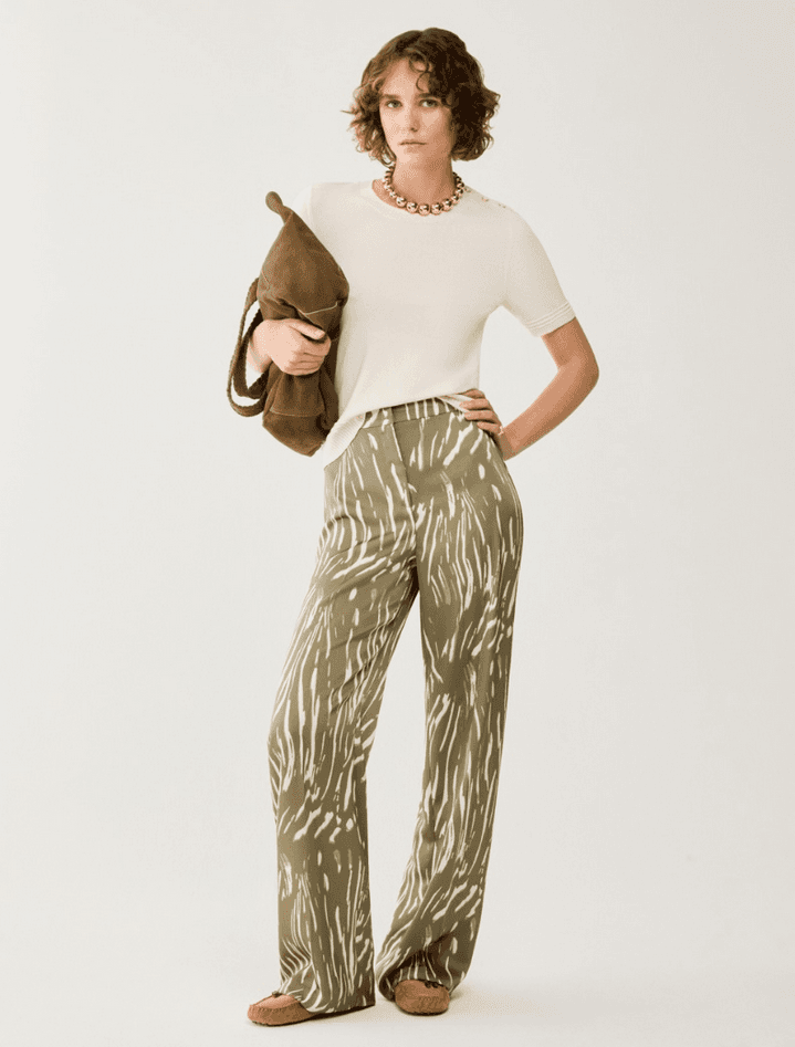 PENNYBLACK pantalone in doppio raso donna verde - 2