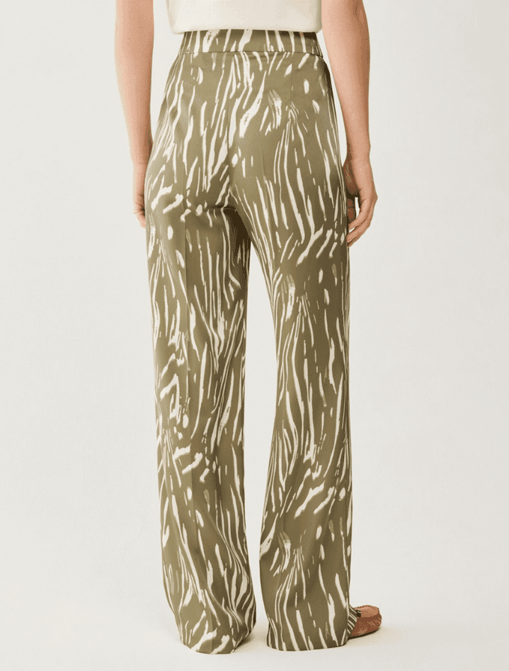PENNYBLACK pantalone in doppio raso donna verde - 5