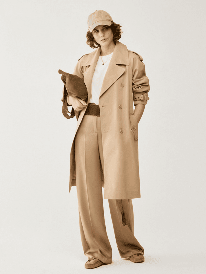 PENNYBLACK pantalone in doppio raso donna sabbia - 3