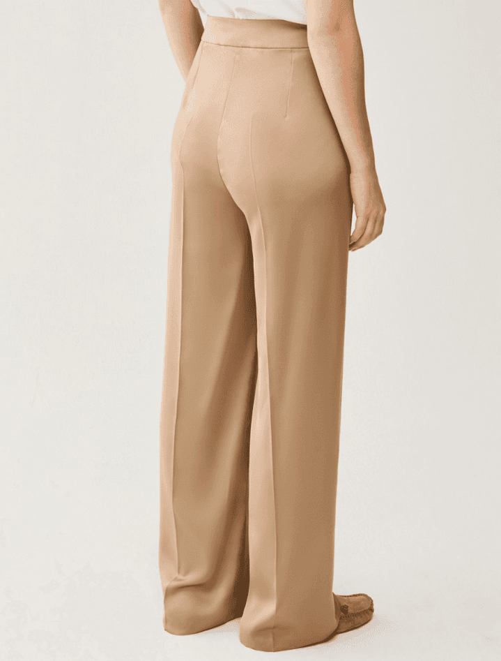 PENNYBLACK pantalone in doppio raso donna sabbia - 5