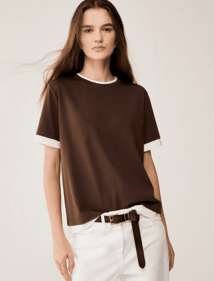 PENNYBLACK t-shirt boxy fit donna cioccolato - 2