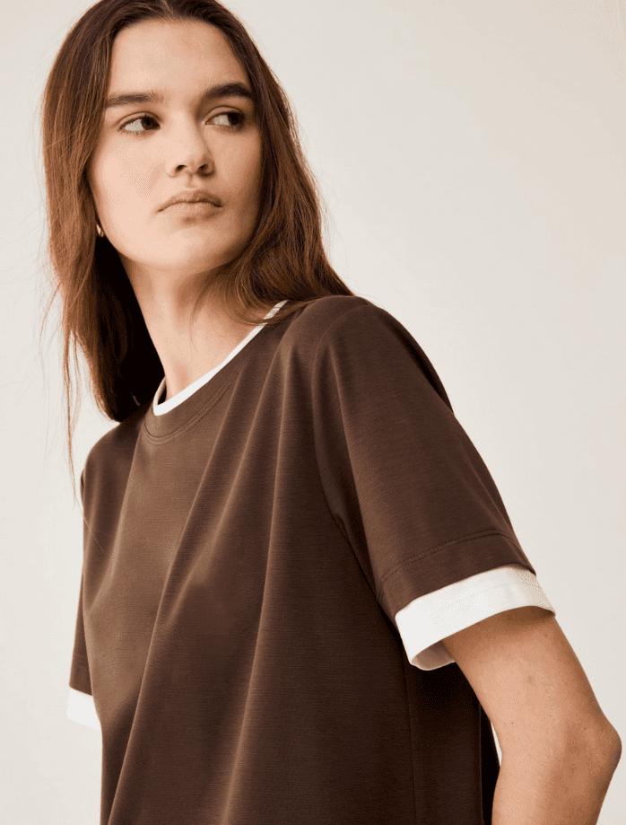 PENNYBLACK t-shirt boxy fit donna cioccolato - 3