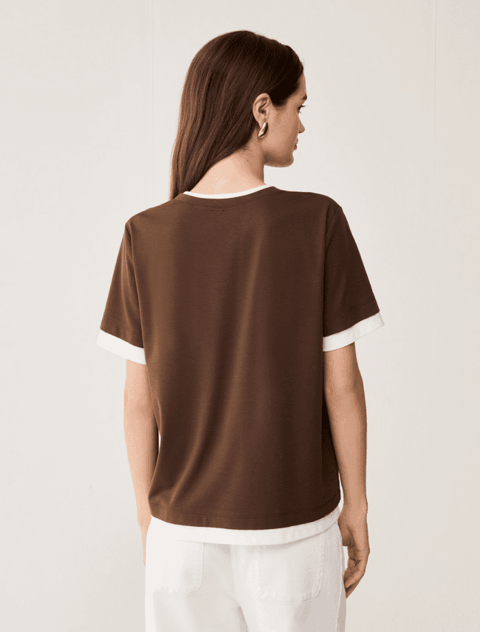 PENNYBLACK t-shirt boxy fit donna cioccolato - 4