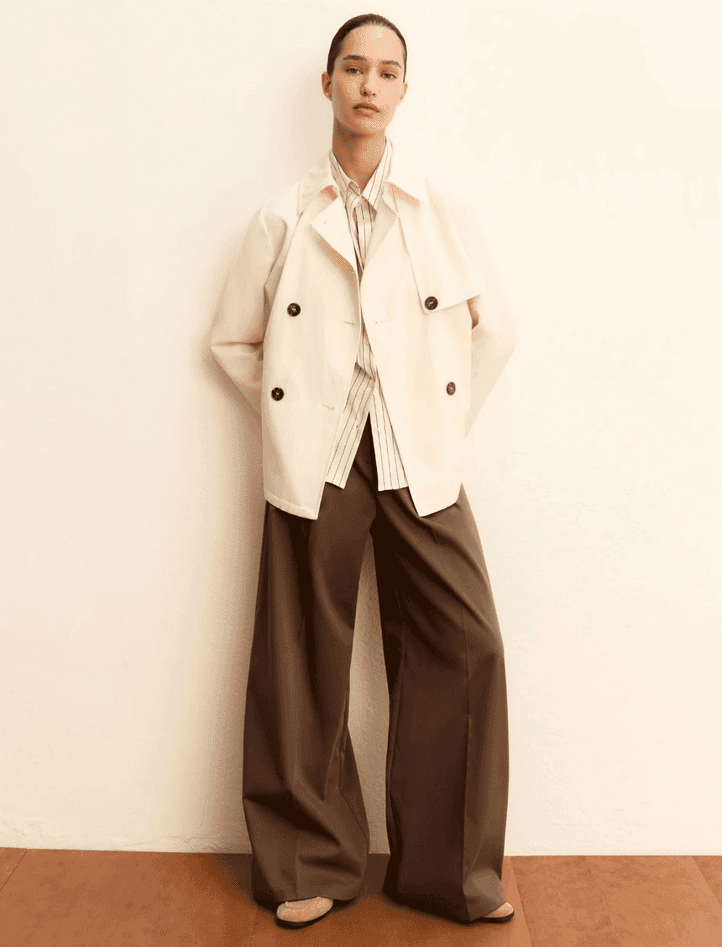 MARELLA trench doppiopetto donna bianco lana - 3