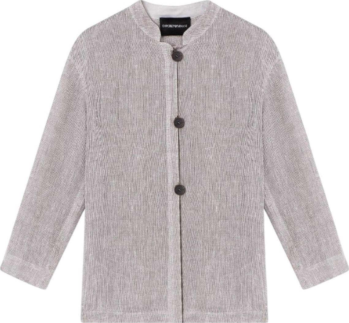 EMPORIO ARMANI giacche donna emporio armani - giacca blazer shadow - grigio - 4