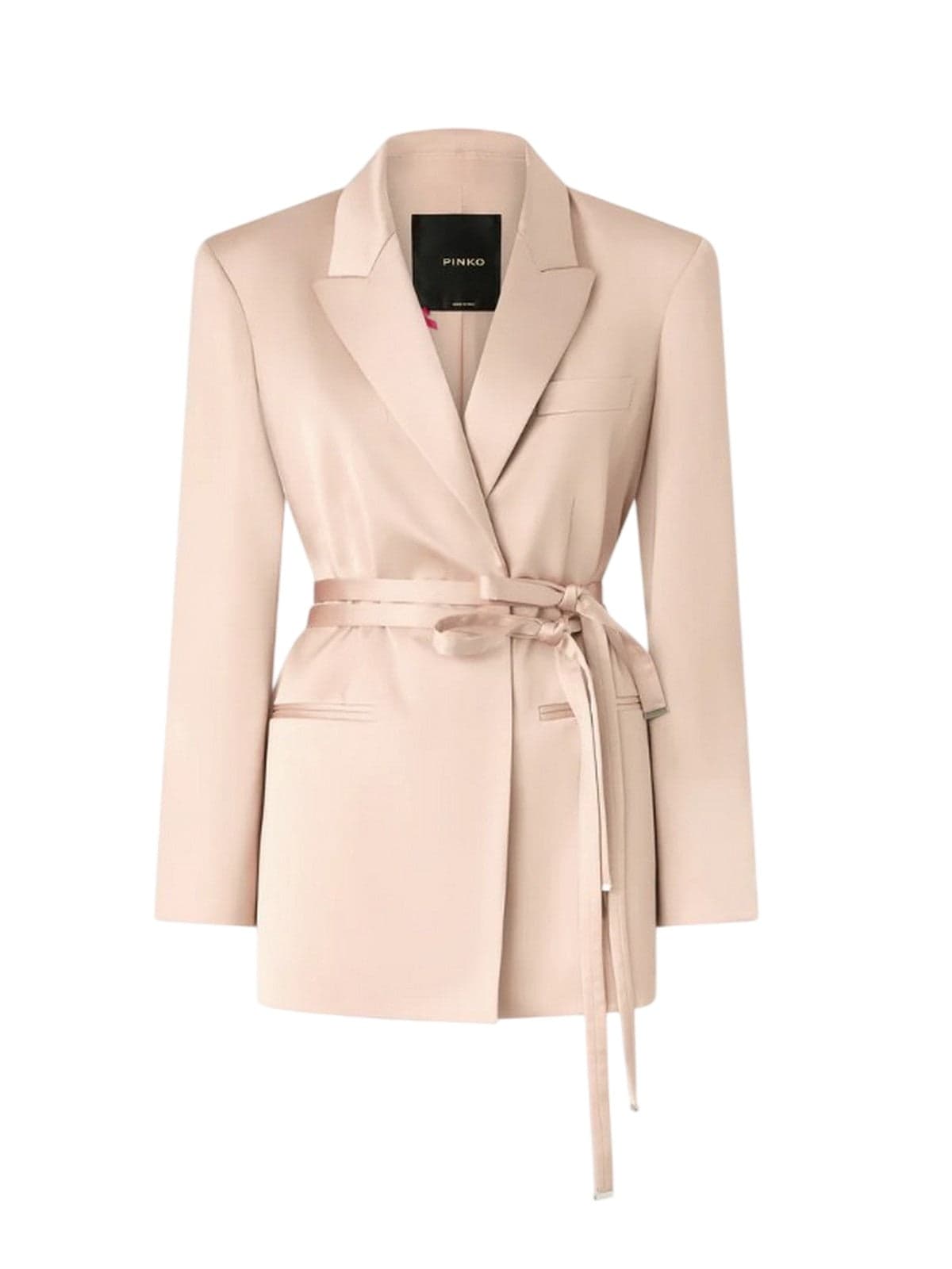 Pinko giacche donna pinko - rapa giacca satin - rosa - 6