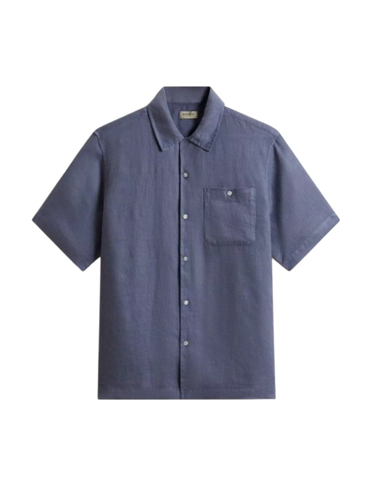 Woolrich altro (camicie) uomo woolrich - s/s linen shirth slate black - n.d. - 5