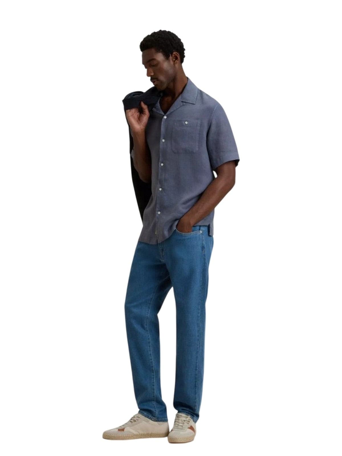 Woolrich altro (camicie) uomo woolrich - s/s linen shirth slate black - n.d. - 3
