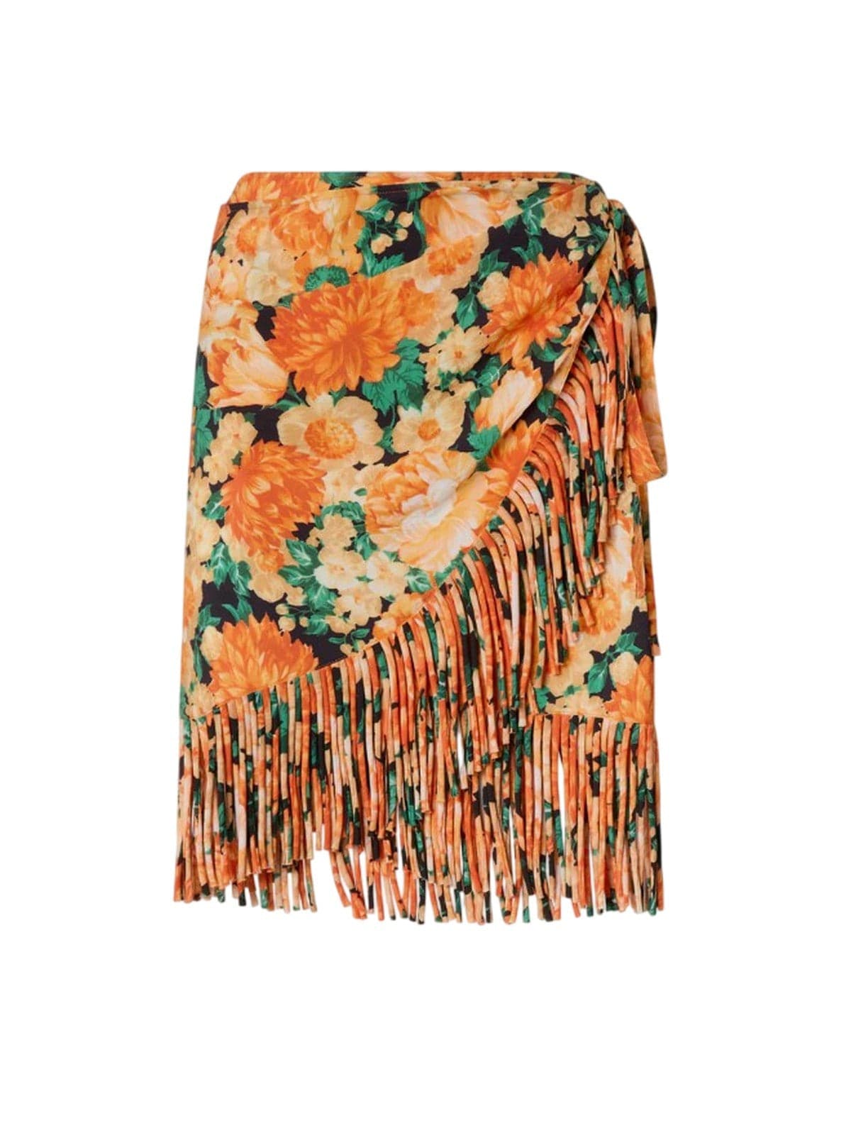Pinko gonne casual donna pinko - nuoro gonna tela washed - arancione - 5