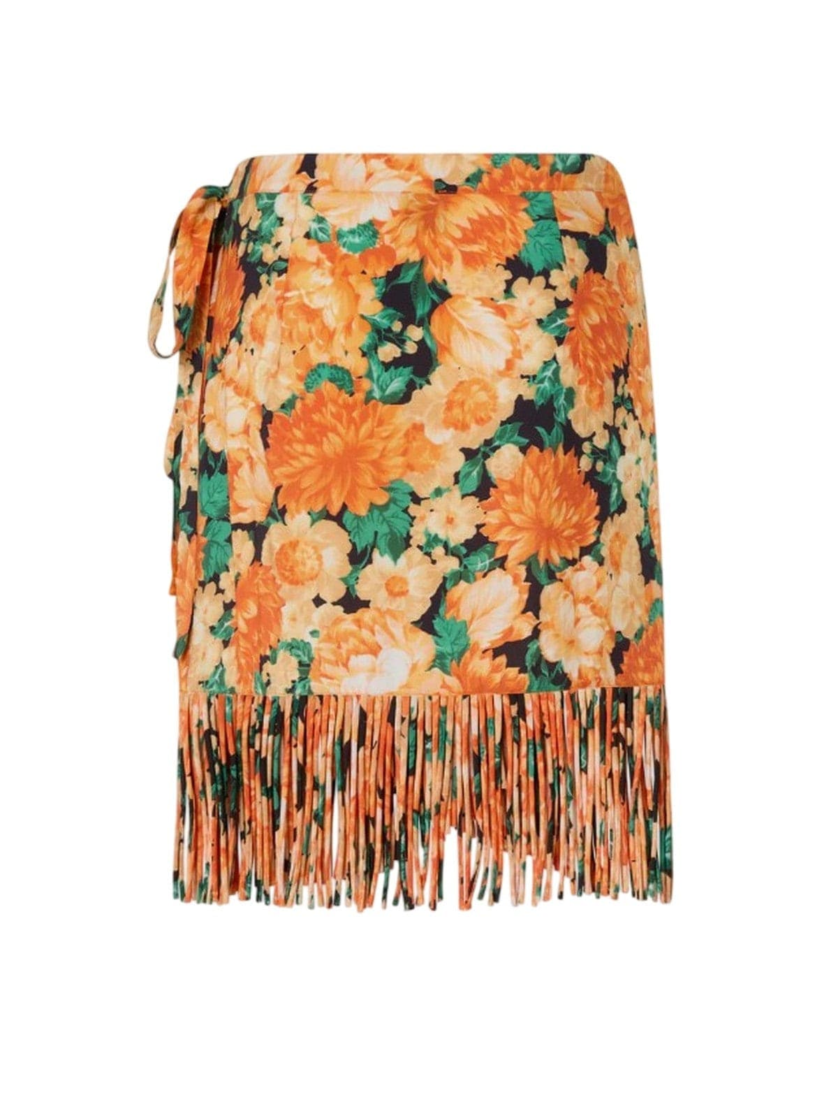 Pinko gonne casual donna pinko - nuoro gonna tela washed - arancione - 2