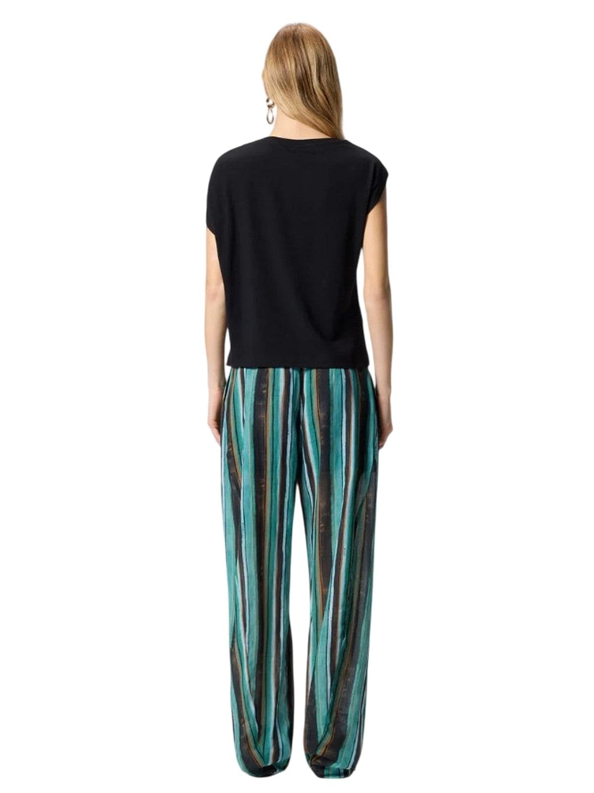 Pinko maglie donna pinko - melody maglia jersey cotone - nero - 4