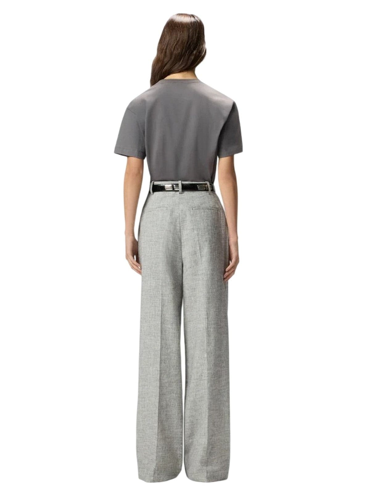 Pinko t-shirt donna pinko - strepitoso t-shirt jersey - grigio - 4