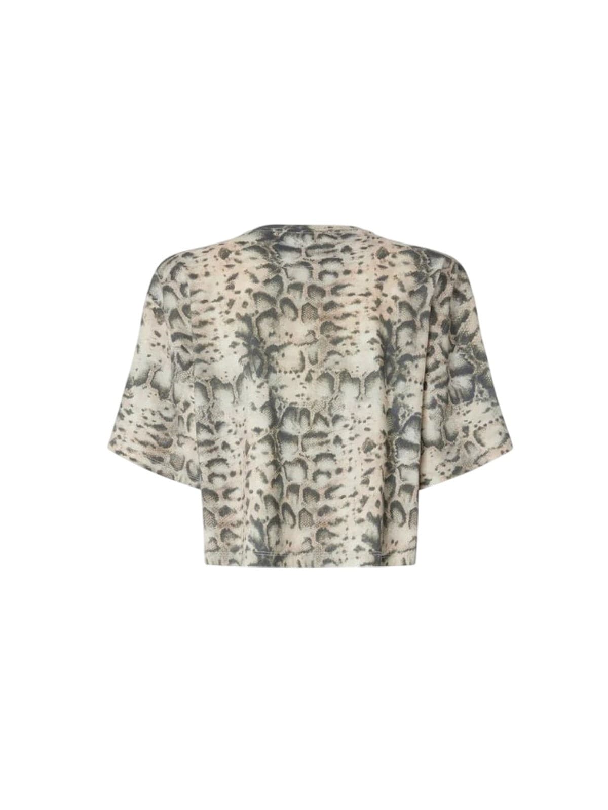 Pinko t-shirt donna pinko - terni t-shirt jersey snake - beige - 2