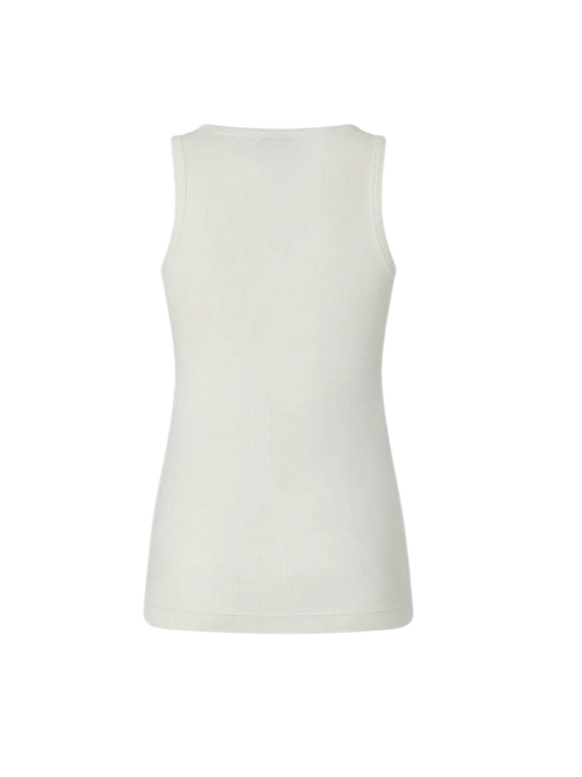 Pinko canotte e top donna pinko - budrio canotta costina - bianco - 2