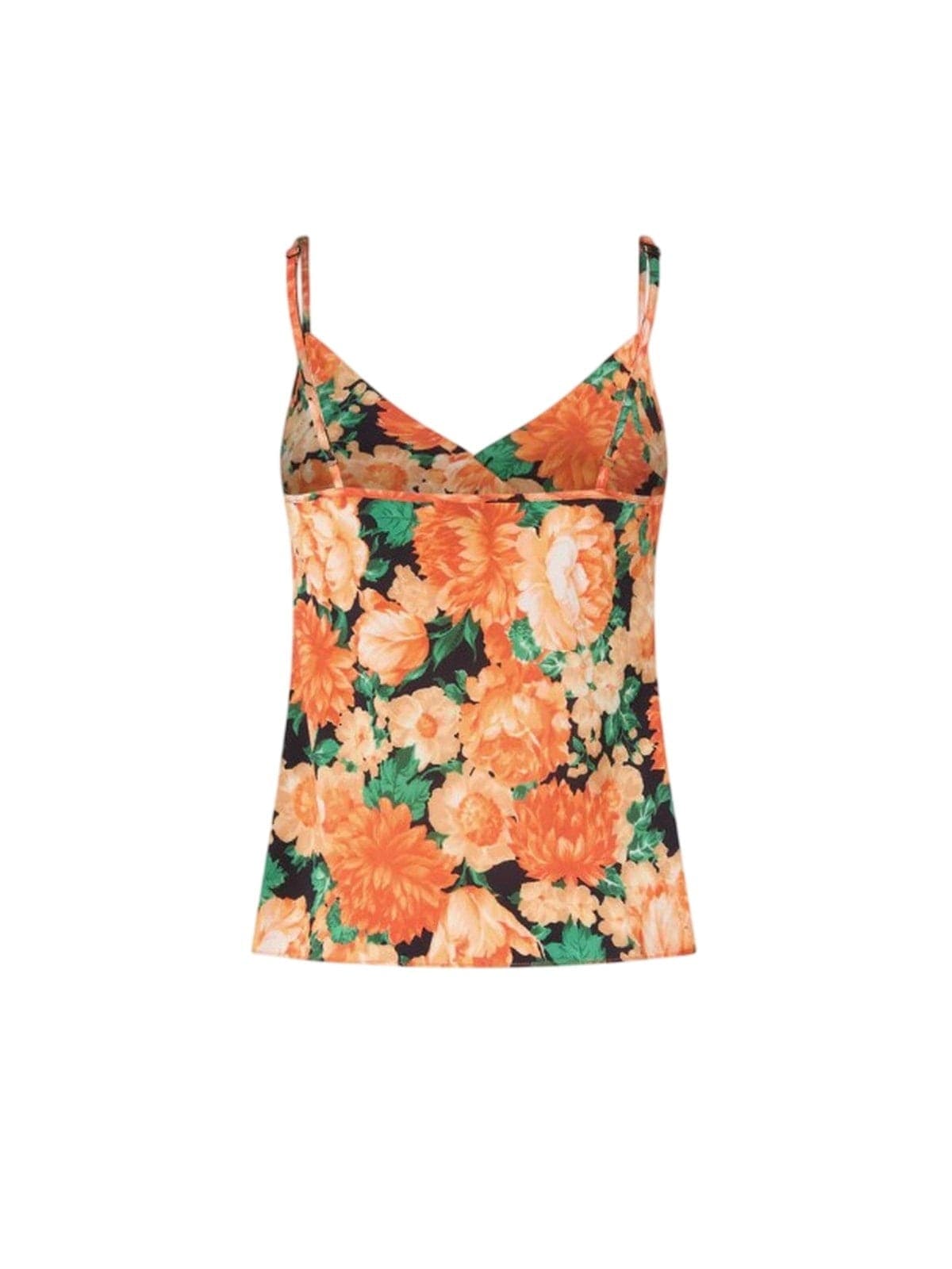 Pinko canotte e top donna pinko - caneto top tela washed - arancione - 2