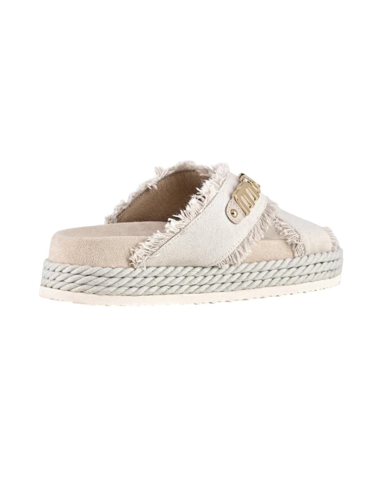 MOU sandali donna mou - criss-cross rope sandal rcanv - beige - 3