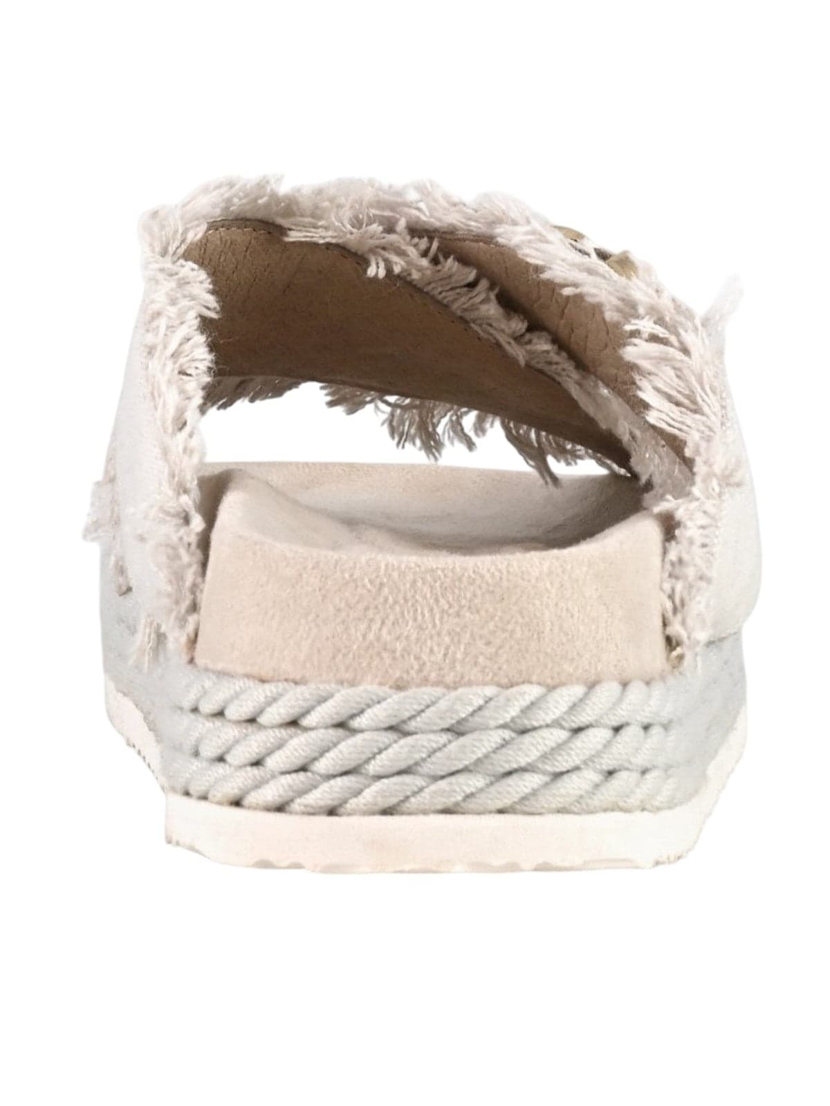 MOU sandali donna mou - criss-cross rope sandal rcanv - beige - 4