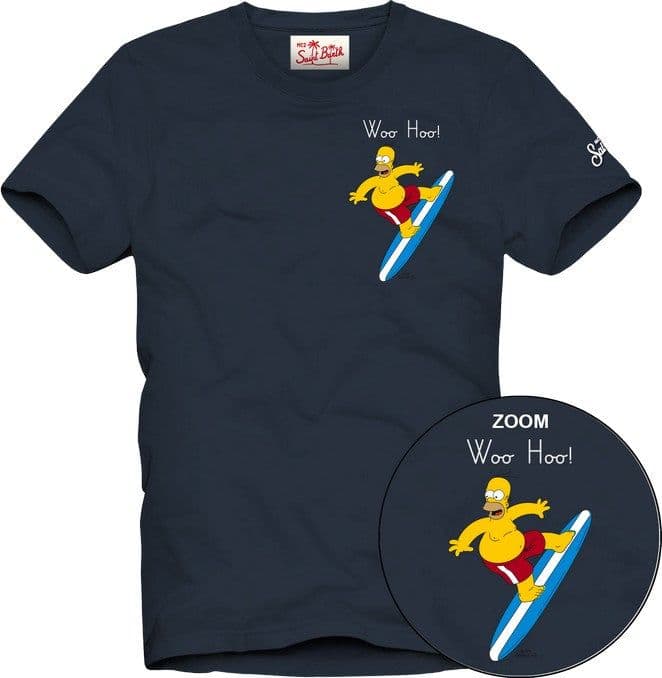 MC2 SAINT BARTH  T-shirt con stampa frontale POT0001-04476L - 2