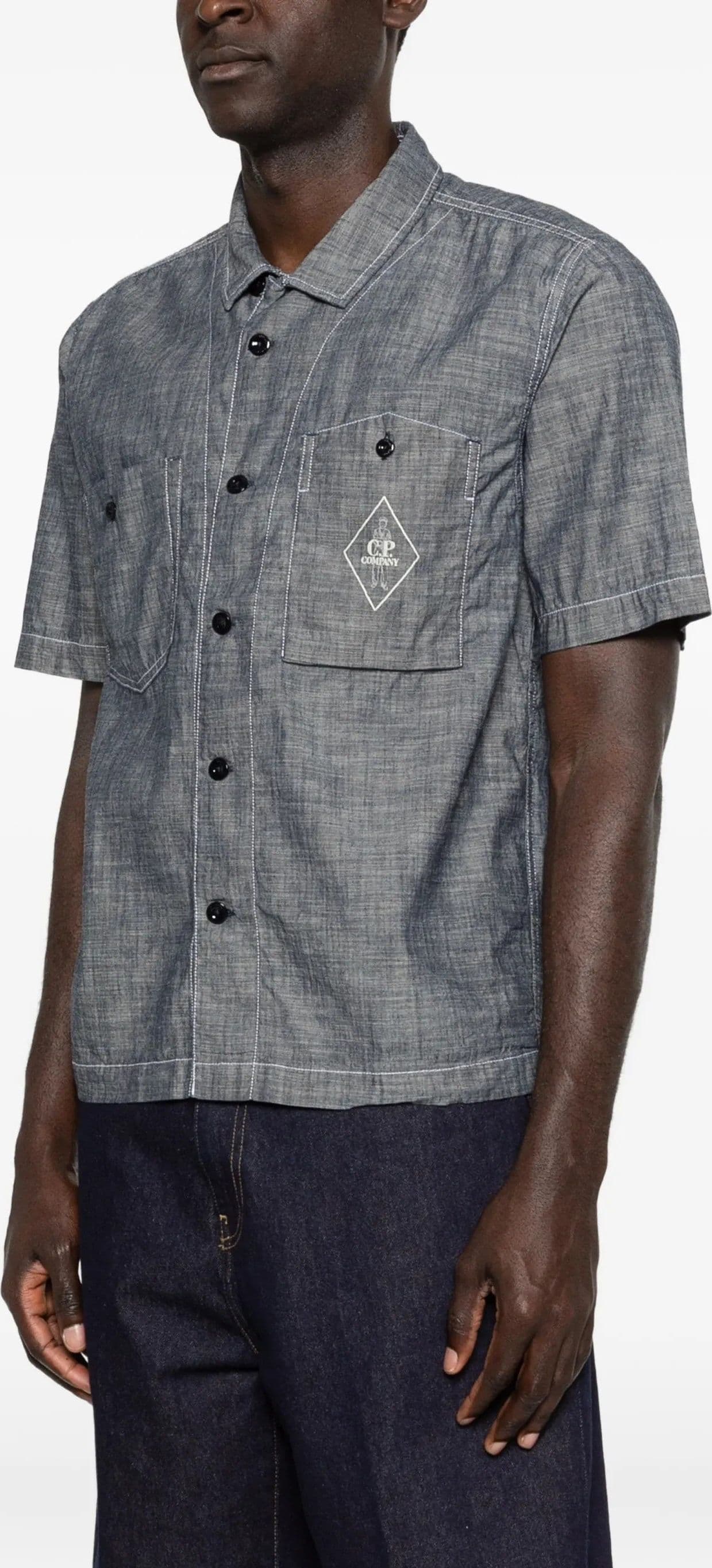C.P. Company  - Camicia C.P Grigia da Uomo - 3
