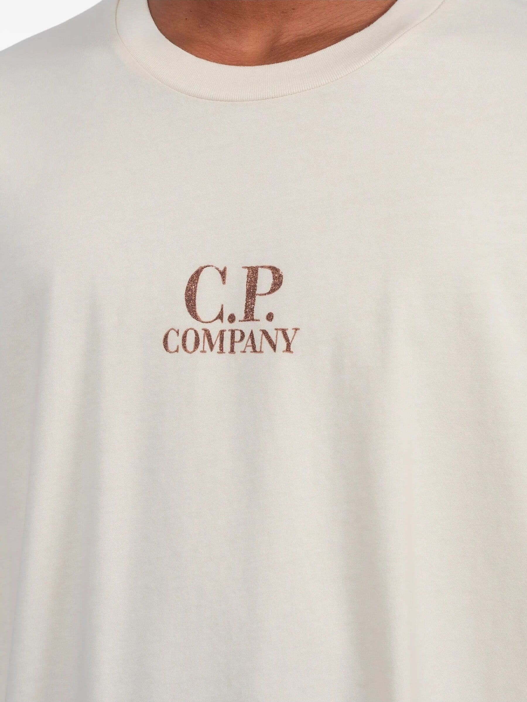 C.P. Company  - T-Shirt C.P Beige da Uomo - 6