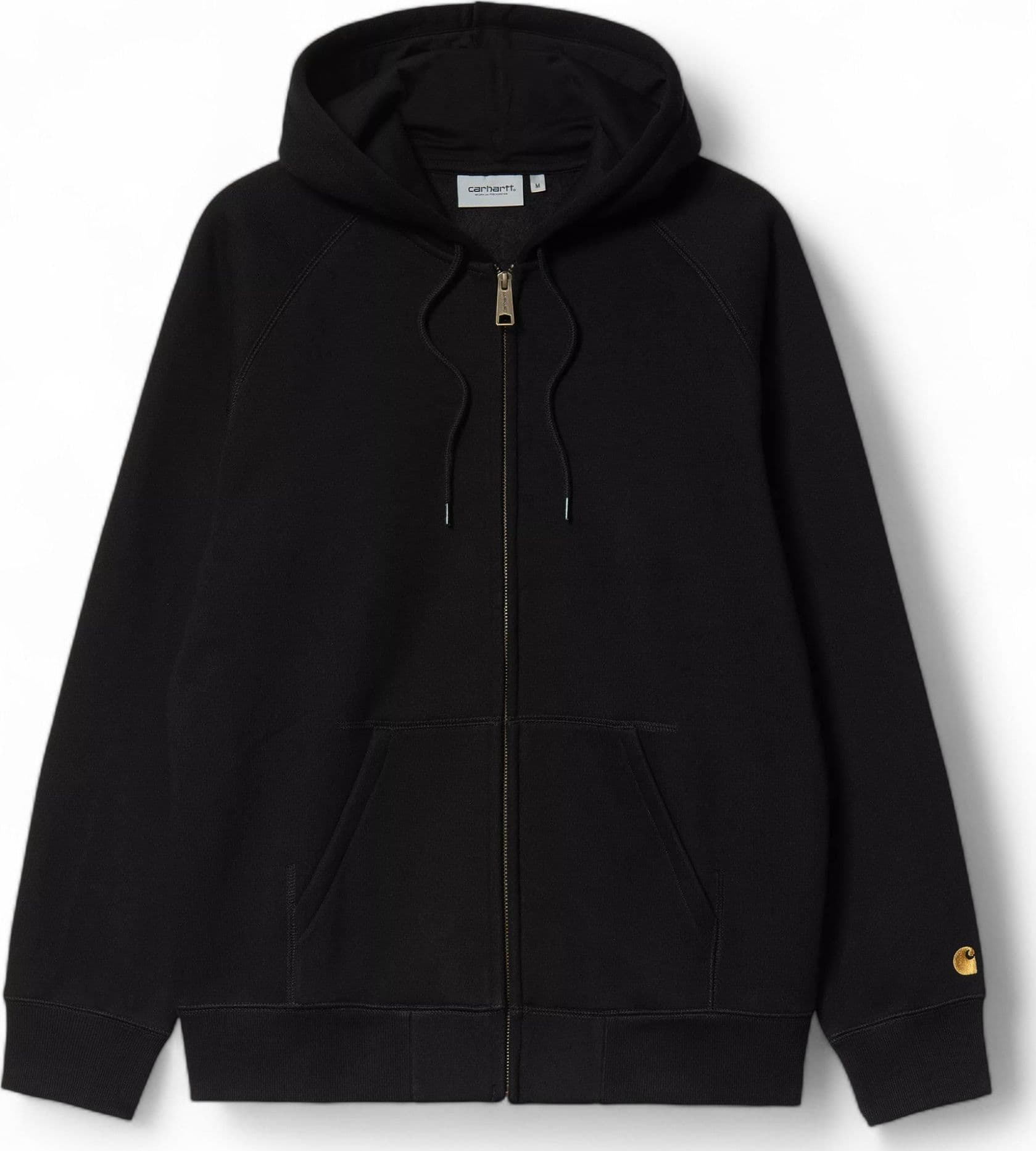 CARHARTT WIP carhartt wip hooded chase jacket - black / gold - 7